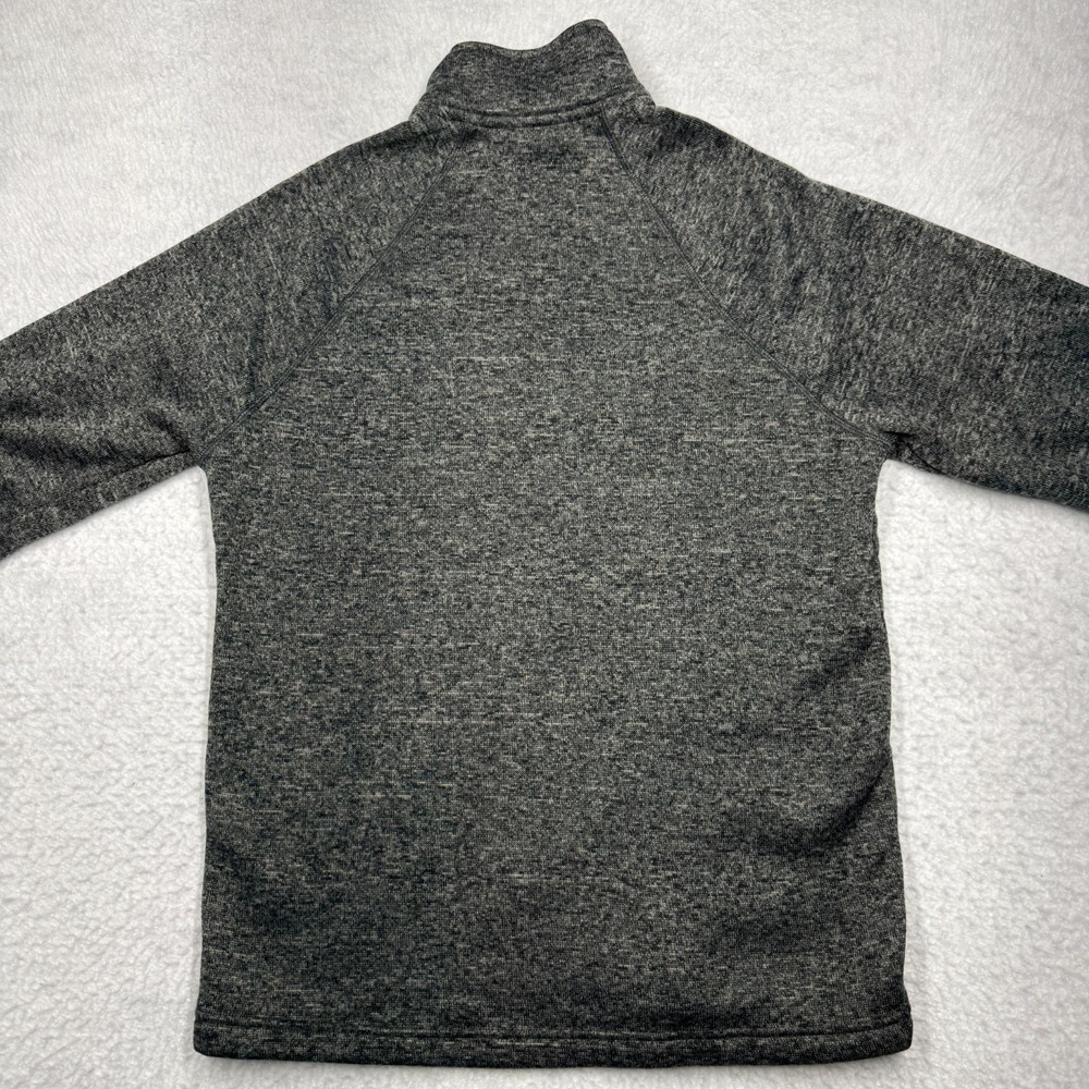 Eddie Bauer Gray Marled 1/4 Zip Fleece Pullover Sweater Casual Men's Size M - Picture 9 of 10
